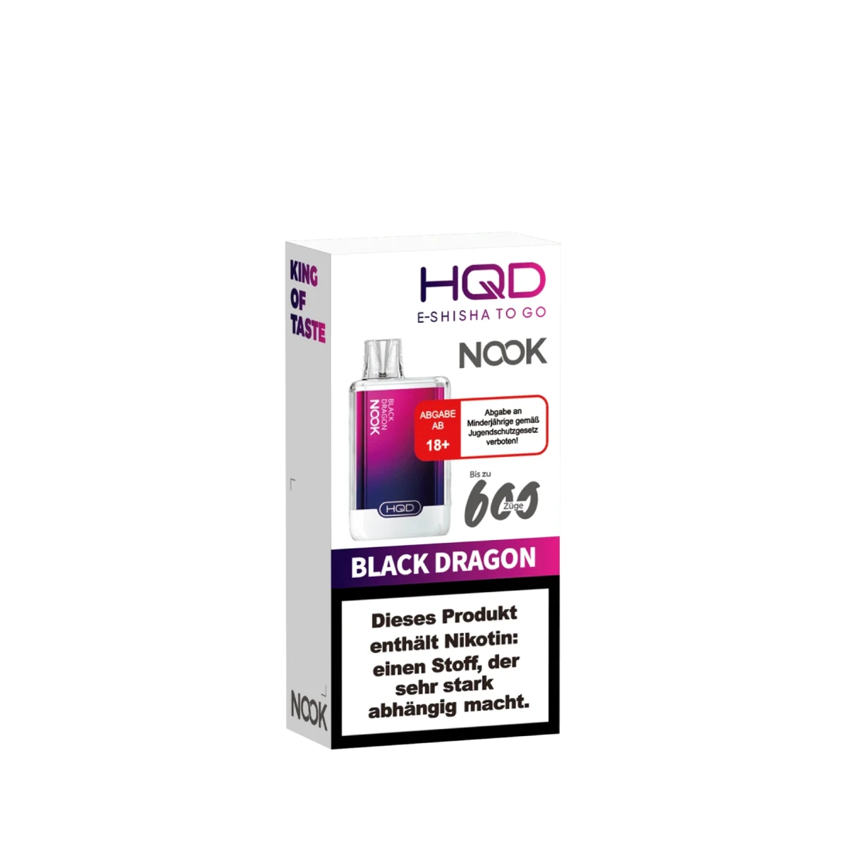 HQD Nook - Black Dragon (Brombeere Drachenfrucht) Einweg - Vape - 6937105460962 - VAPE DEALER