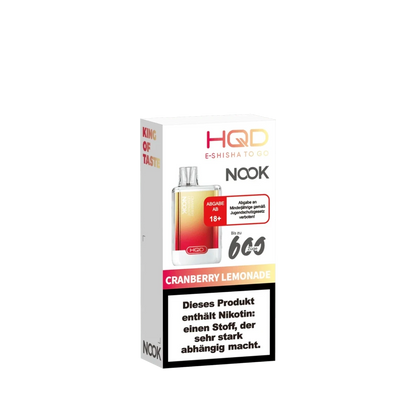 HQD Nook - Cranberry Lemonade (Preiselbeer - Limonade) Einweg - Vape - 6937105460726 - VAPE DEALER