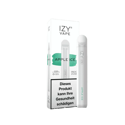 Izy Vape Izy One - Apple Ice (Apfel Menthol) 0% Einweg-Vape - EAN 4024751367560 - von vape-dealer.de