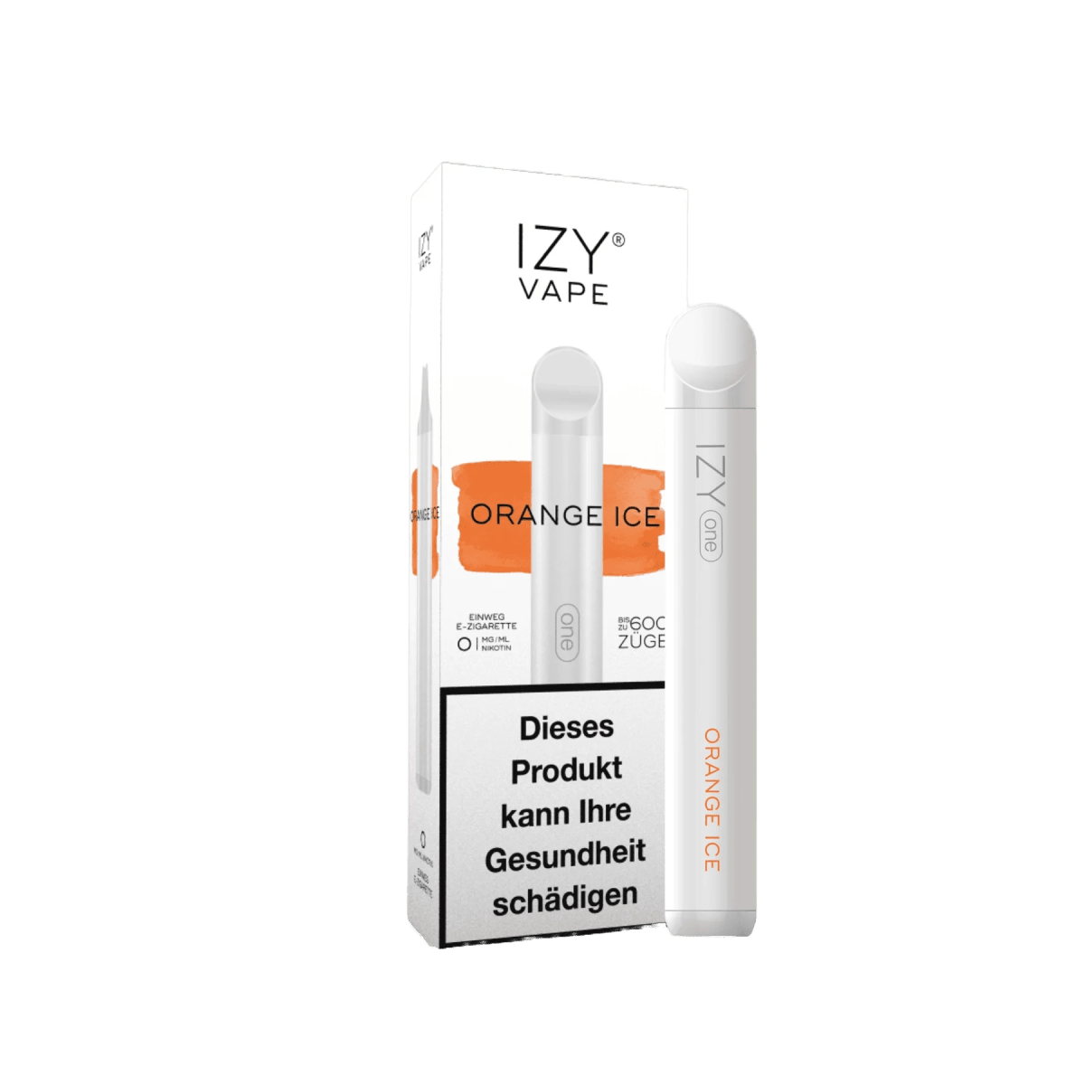 Izy Vape Izy One - Orange Ice (Orange Menthol) 0% Einweg - Vape - VAPE DEALER