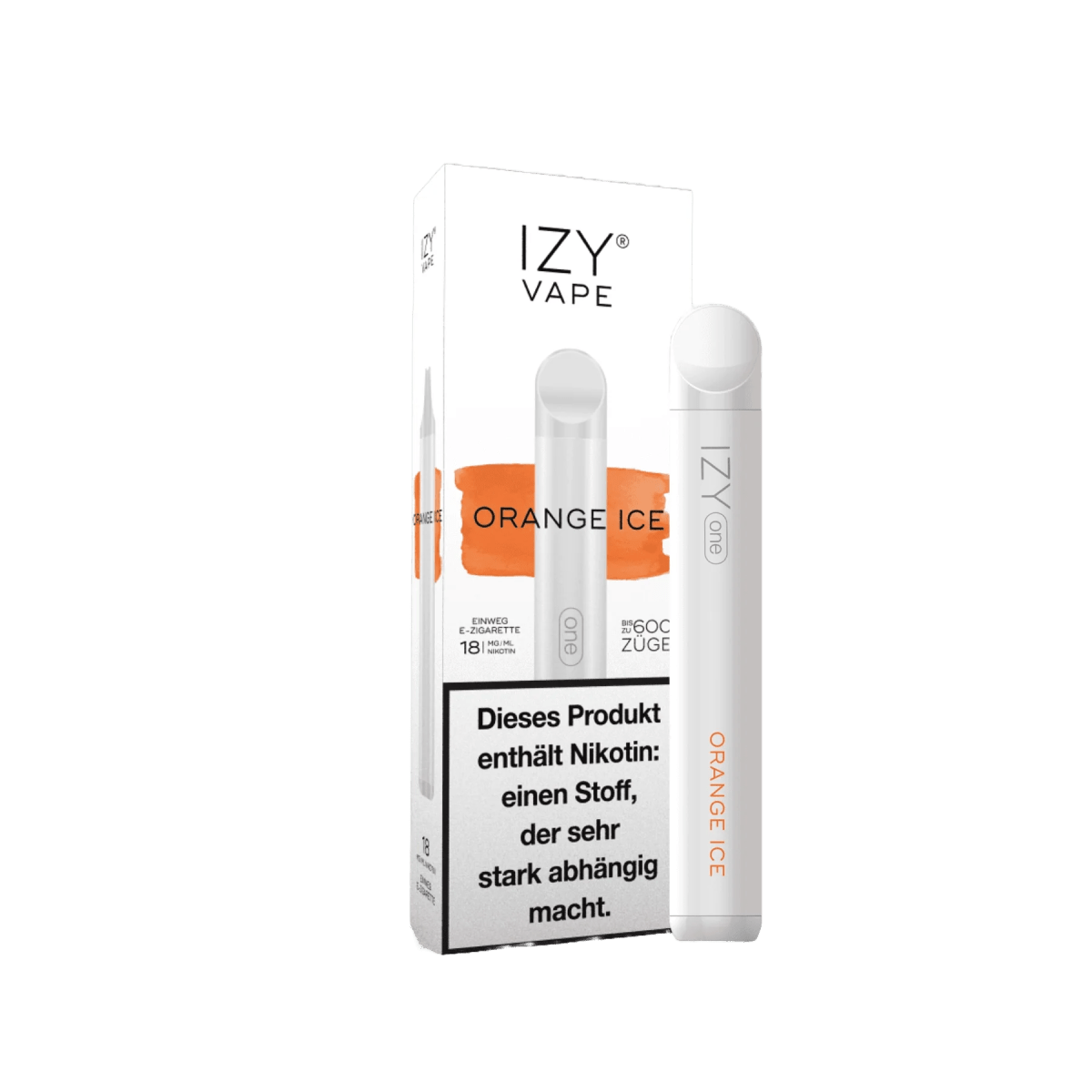 Izy Vape Izy One - Orange Ice (Orange Menthol) 1.8% Einweg - Vape - 3858893403333 - VAPE DEALER