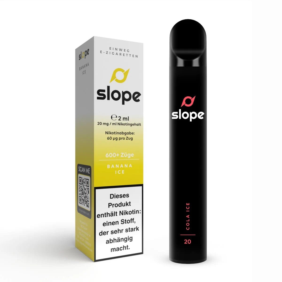 NIC Slope - Banana Ice (Banane Menthol) Einweg - Vape - 4262357647000 - VAPE DEALER