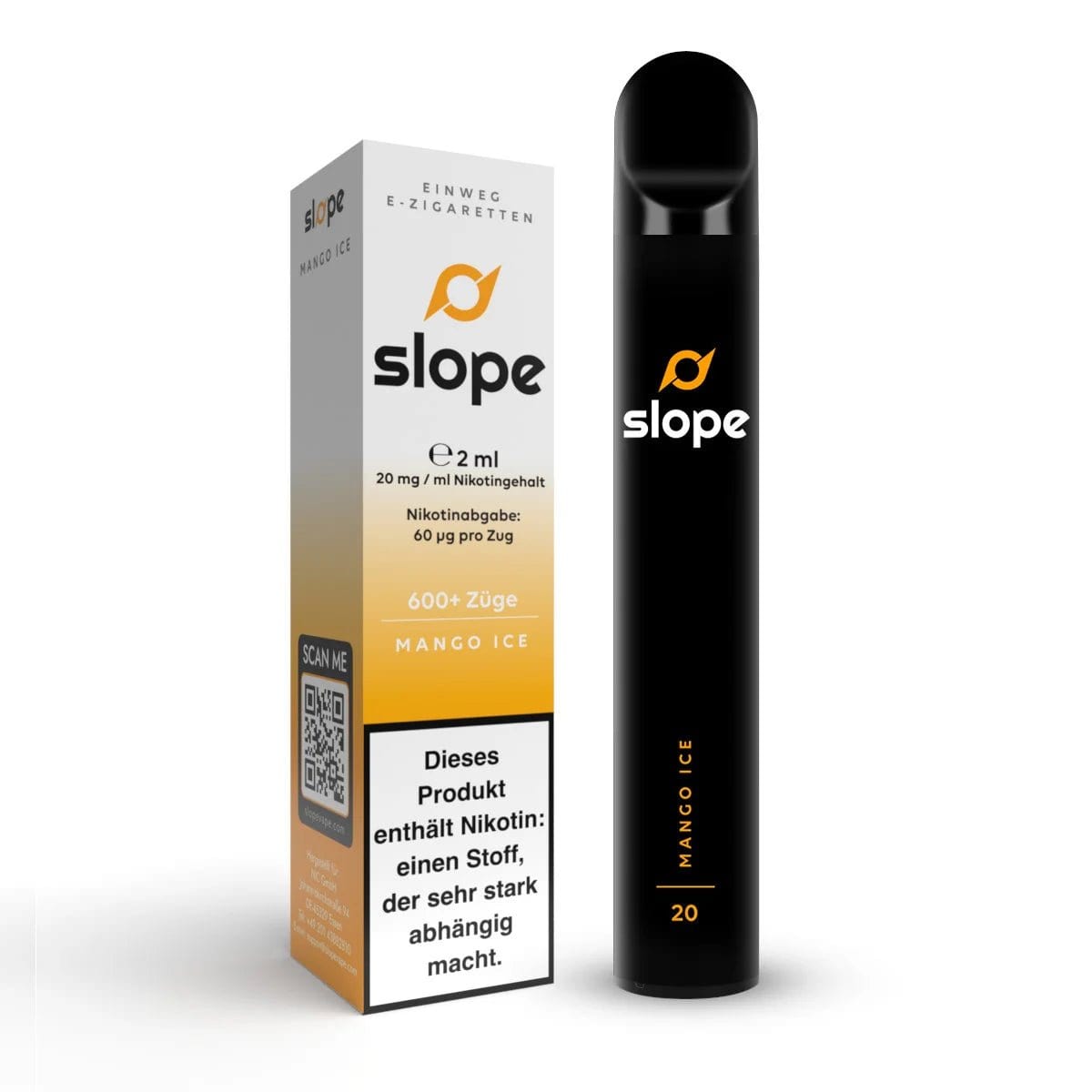 NIC Slope - Mango Ice (Mango Menthol) Einweg - Vape - 4262357640162 - VAPE DEALER