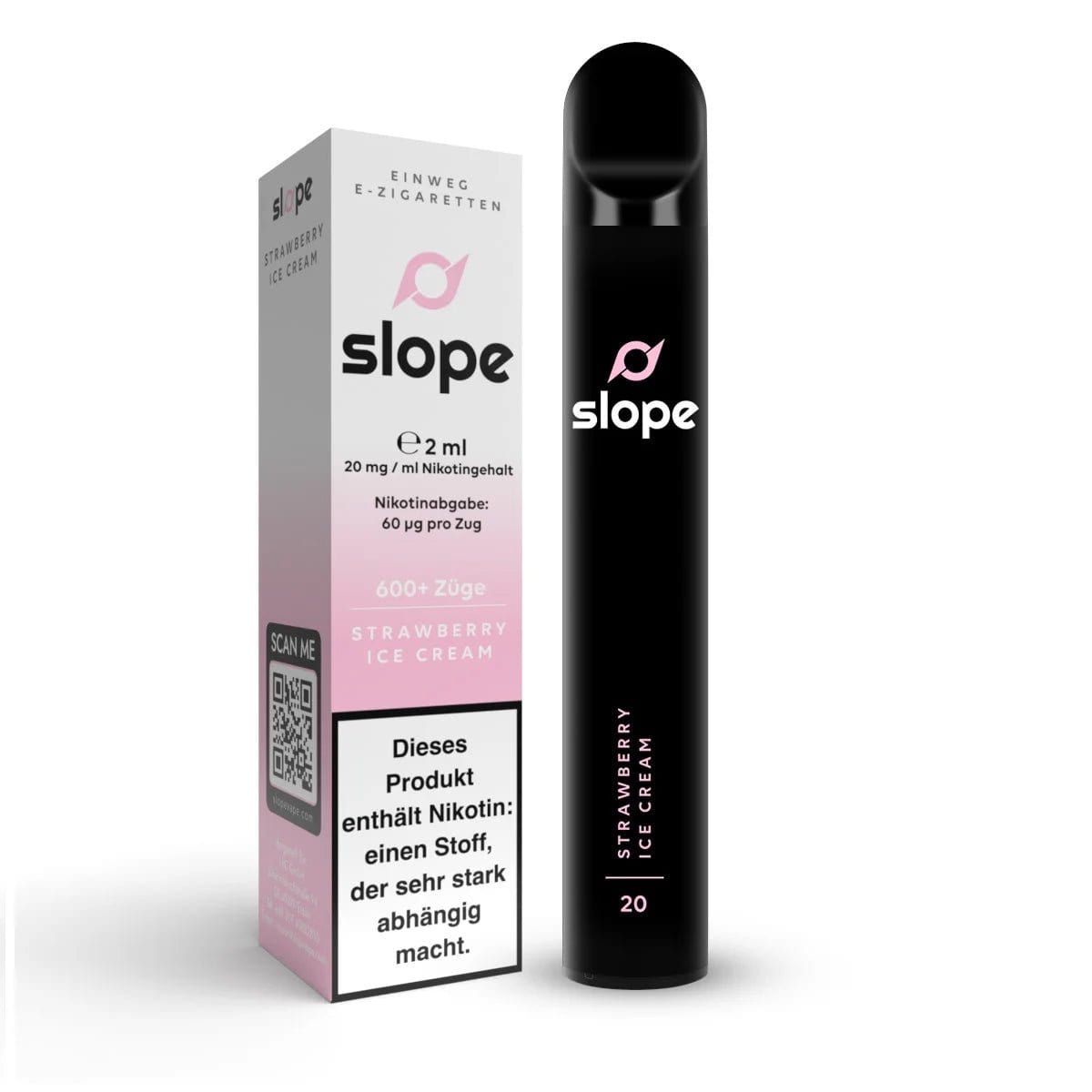 NIC Slope - Strawberry Ice Cream (Erdbeereis) Einweg - Vape - 4262357640346 - VAPE DEALER