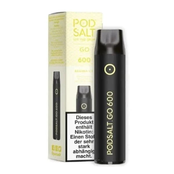 Pod Salt Go 600 - Banana Ice (Banane Menthol) Einweg - Vape - 4262394721336 - VAPE DEALER