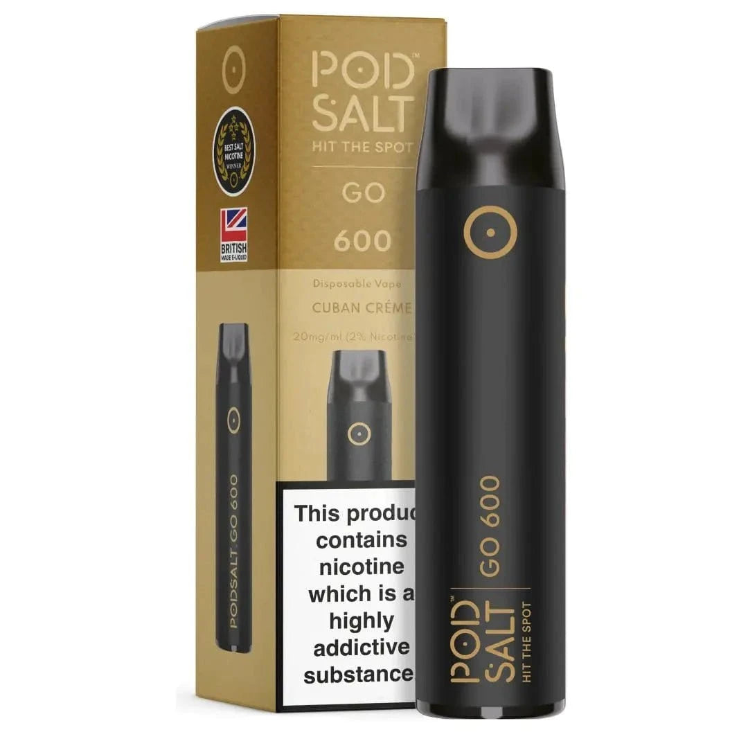 Pod Salt Go 600 - Cuban Creme (Tabak Vanille) Einweg - Vape - 4262394721480 - VAPE DEALER