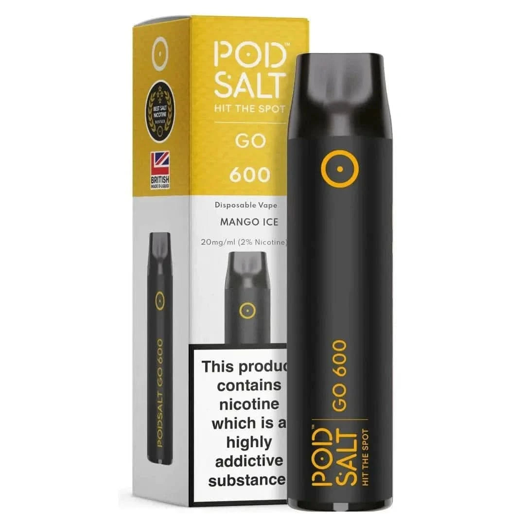 Pod Salt Go 600 - Mango Ice (Mango Menthol) Einweg - Vape - 4262394721404 - VAPE DEALER