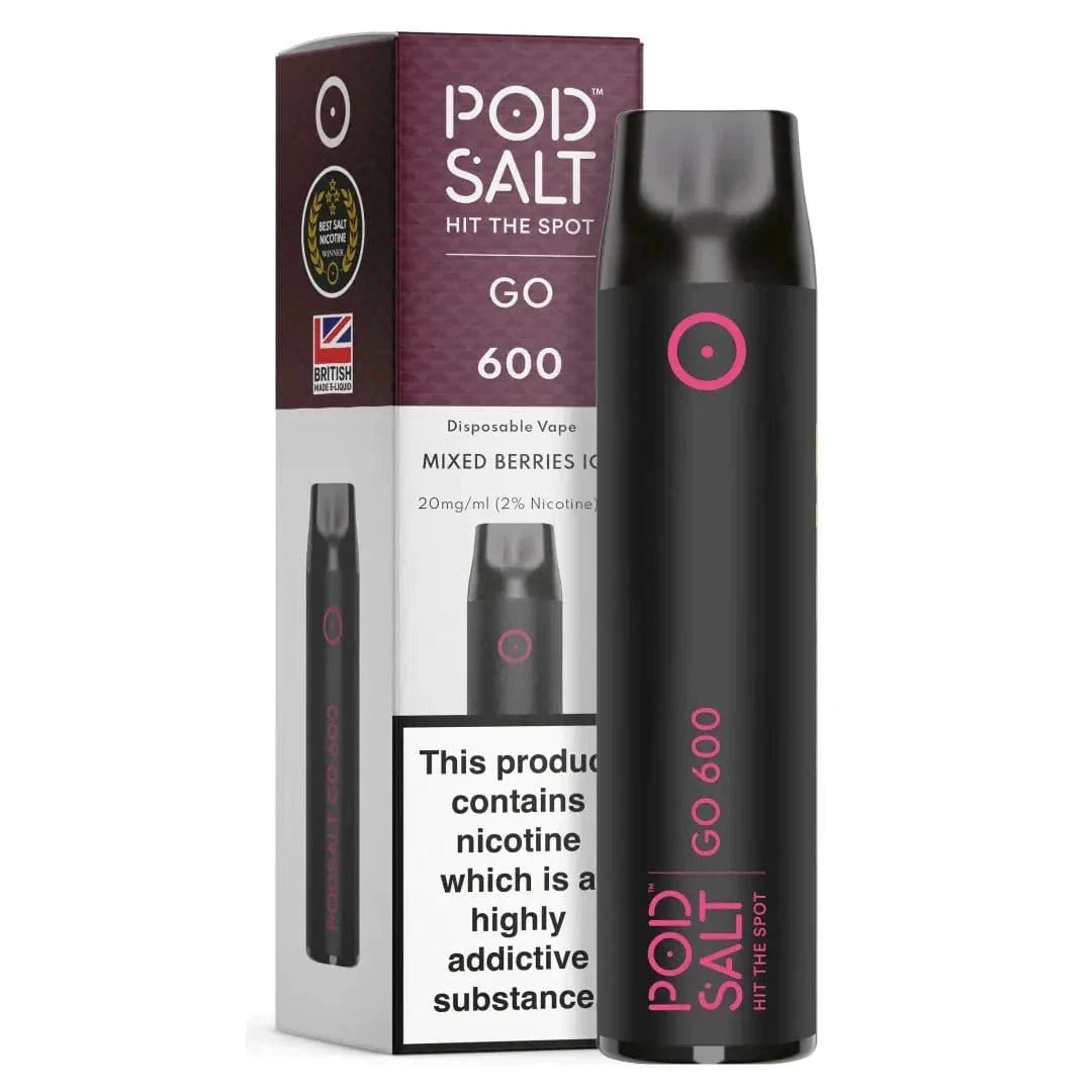 Pod Salt Go 600 - Mixed Berries Ice (Beerenmix Menthol) Einweg - Vape - 4262394721428 - VAPE DEALER