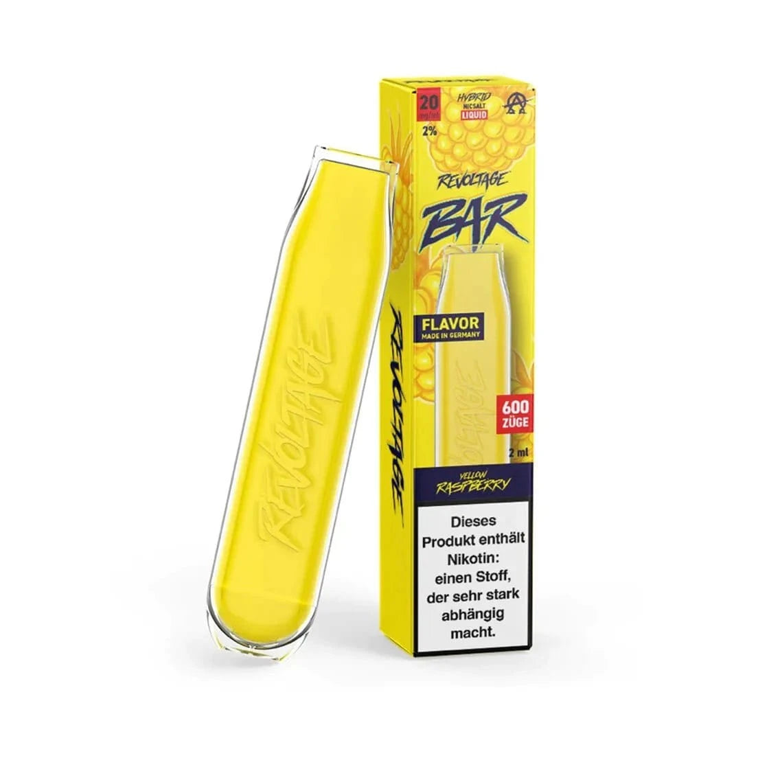 Revoltage Revoltage Bar - Yellow Raspberry (Gelbe Himbeere) Einweg - Vape - 4262369980577 - VAPE DEALER