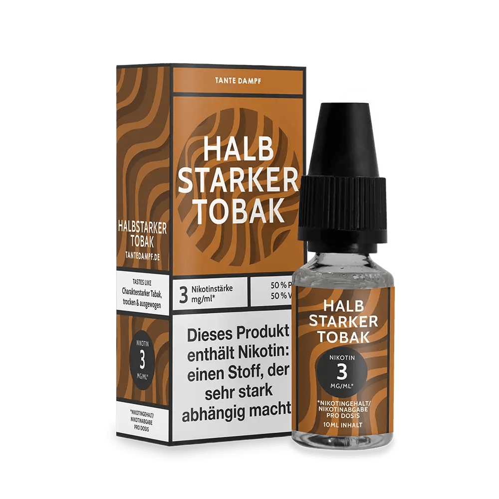 Tante Dampf Halb Starker Tobak (Tabak) 0.3% E - Liquid - 4064787474689 - VAPE DEALER