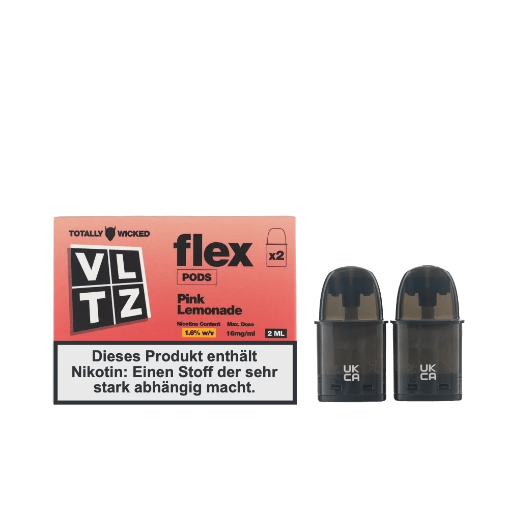 Totally Wicked VLTZ Flex Pod (2er Set) - Pink Lemonade (Pinke Limonade) Einweg Pod - System - 5056236015757 - VAPE DEALER