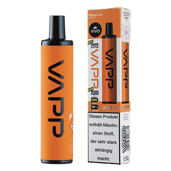 Vivo Vapp 800 - Mango Ice (Mango Menthol) Einweg - Vape - 5904183118864 - VAPE DEALER