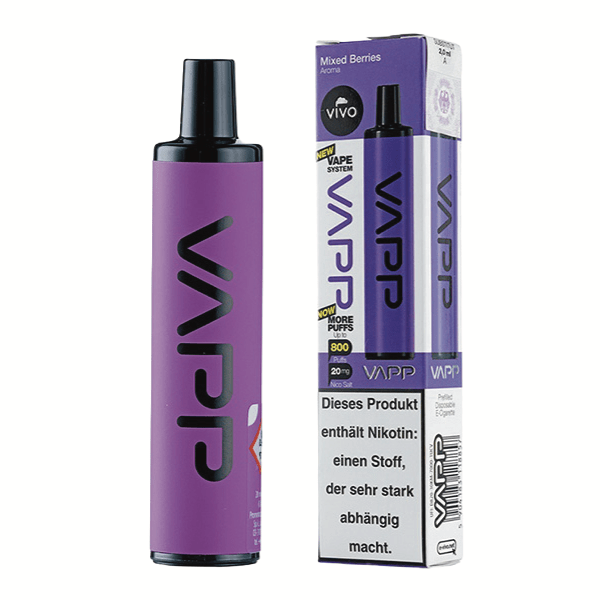 Vivo Vapp 800 - Mixed Berries (Beerenmix) Einweg - Vape - 5904183118857 - VAPE DEALER