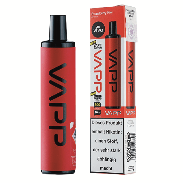 Vivo Vapp 800 - Strawberry Kiwi (Erdbeere Kiwi) Einweg - Vape - 5904183118895 - VAPE DEALER