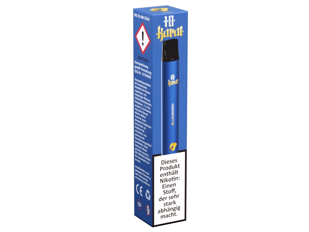 Vqube 18 Karat - Blueberry (Blaubeere) Einweg - Vape - 4260734181727 - VAPE DEALER