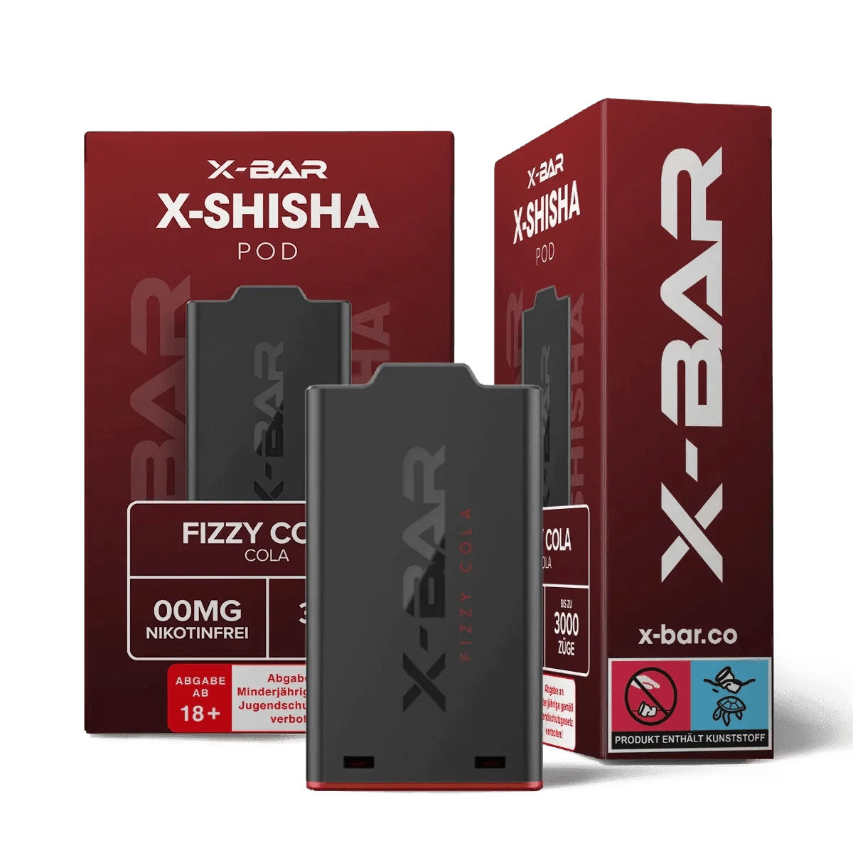 J Well X Bar Shisha Pod (1er Set) - Fizzy Cola (Cola Zitrone) E - Hookah Pods - 3663701033677 - VAPE DEALER