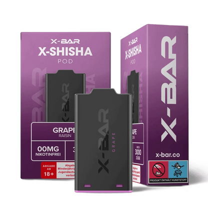 J Well X Bar Shisha Pod (1er Set) - Grape (Traube) E - Hookah Pods - 3663701033387 - VAPE DEALER